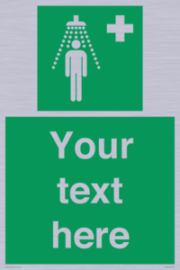 Custom Safety Shower Sign